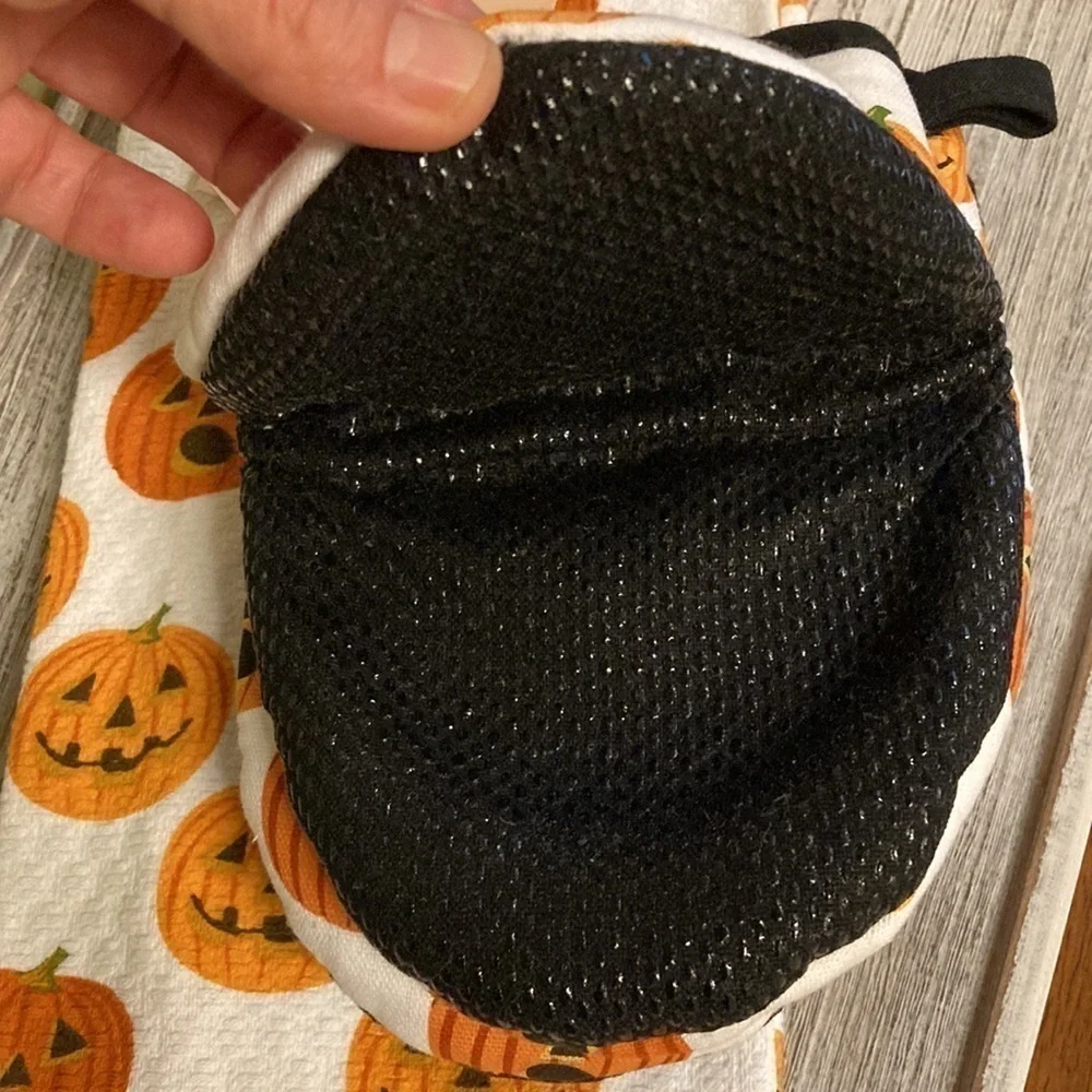 NEW! MARTHA STEWART 2 Pack HALLOWEEN JACK-O-LANTERN KITCHEN TOWELS & Mini Mitts